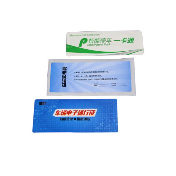 Long Range Etiquetas RFID Sirit RFID Tags RFID Parking Lot Management RFID in Vehicles and RFID Tags for Vehicle Tracking Paper Windshield RFID Labels Supplier.