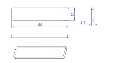 The size of silicone Laundry Tags