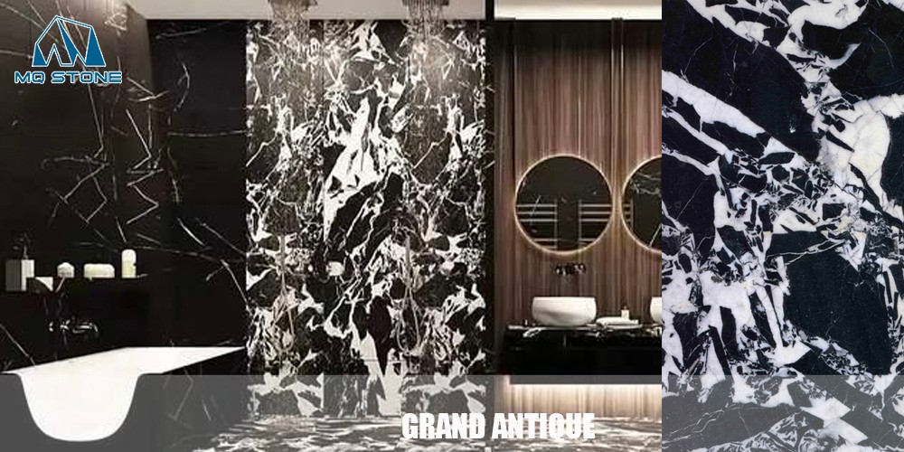 Grand Antique Black Marble bathroom projects | MQ STONE